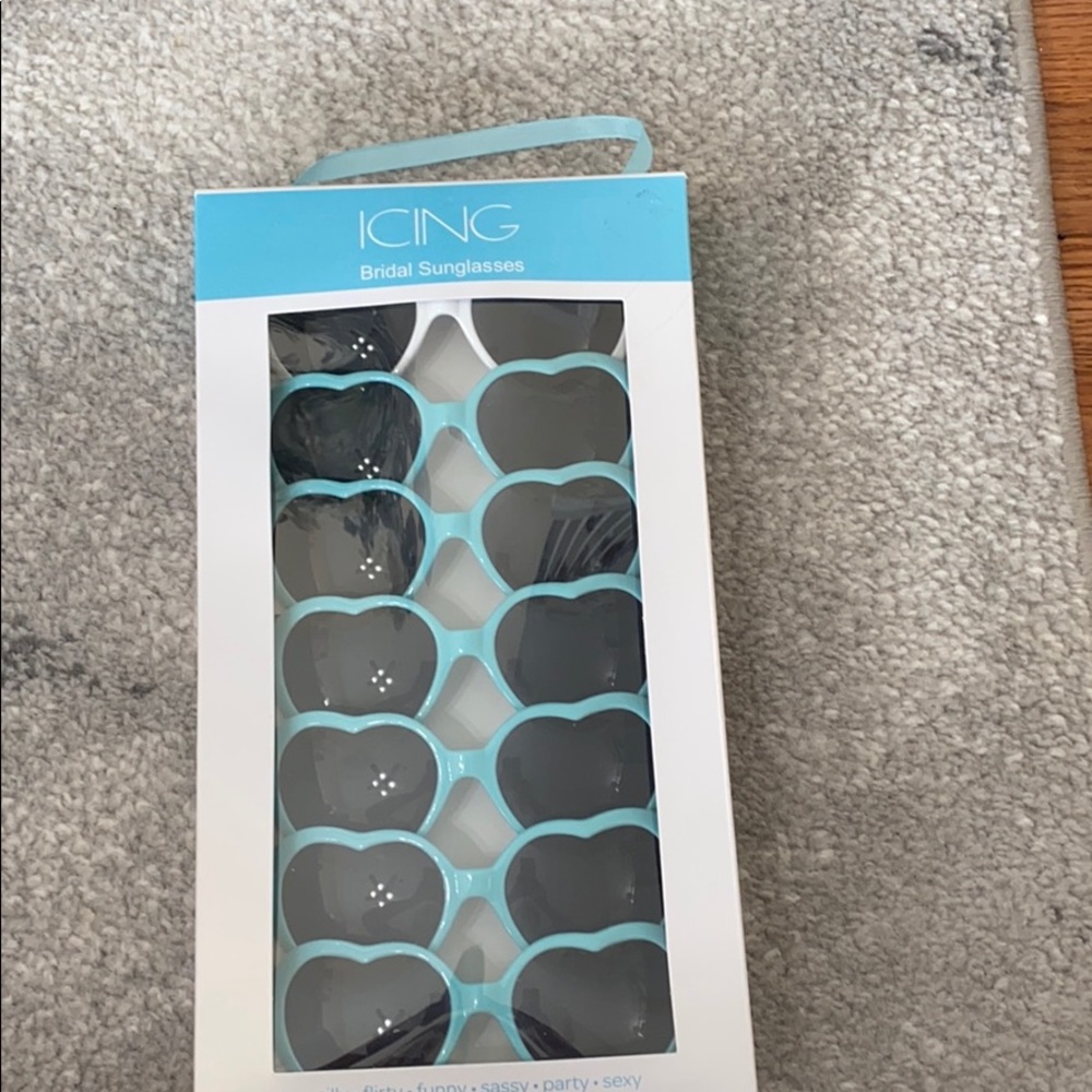 Bridal glasses with bridesmaid glasses